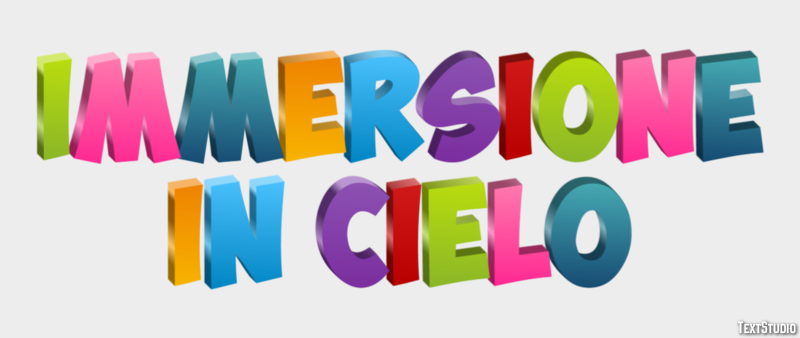 Immersione in cielo Effetto testo