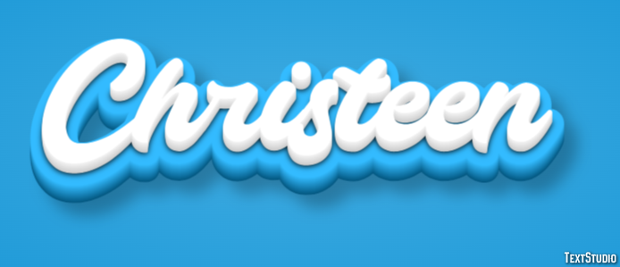 Christeen Text Effect