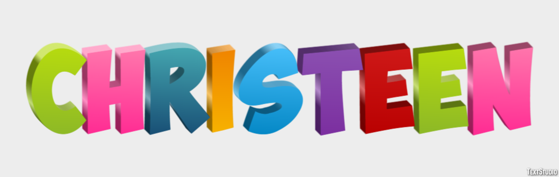 Christeen Text effect