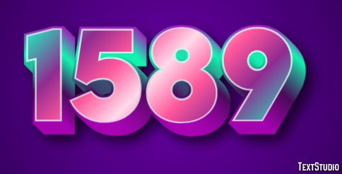 1589 Efecto de Texto