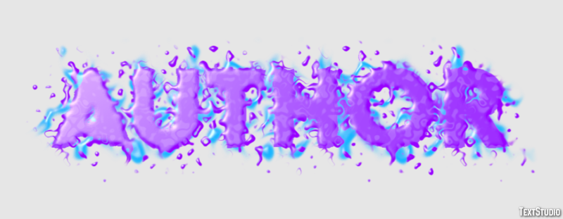 Author Text effect