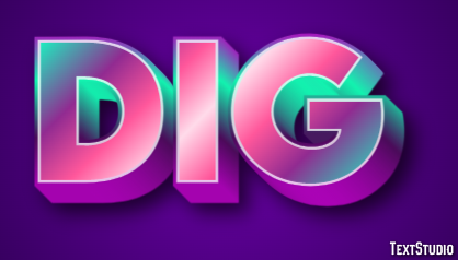 Dig Text Effect