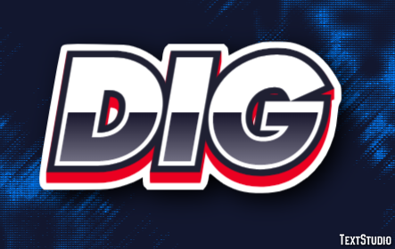 Dig Text Effect