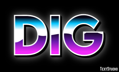 Dig Text Effect