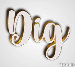 Dig Effetto testo
