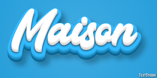 Maison Text effect