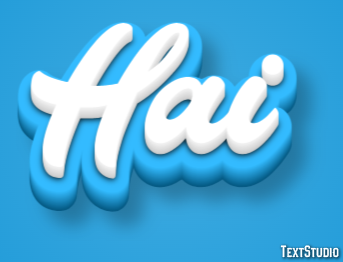 Hai Tekst Effect