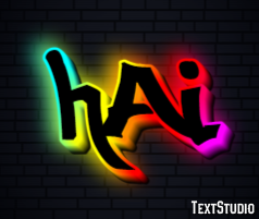 Hai Efecto de texto