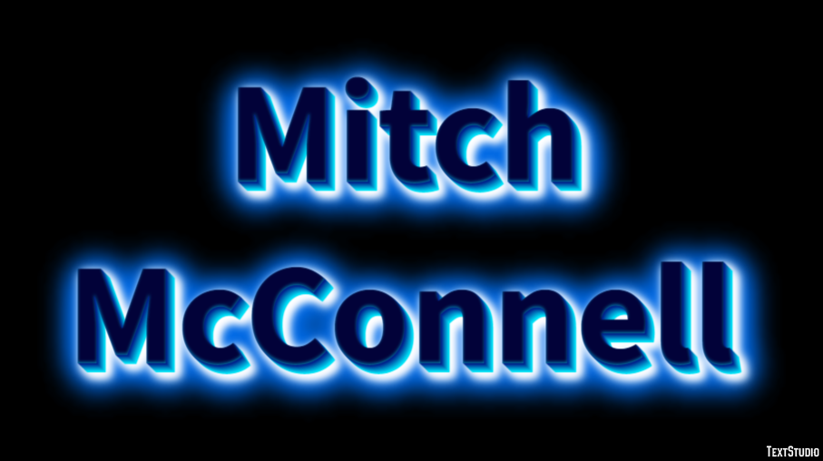 Mitch McConnell Efeito de texto