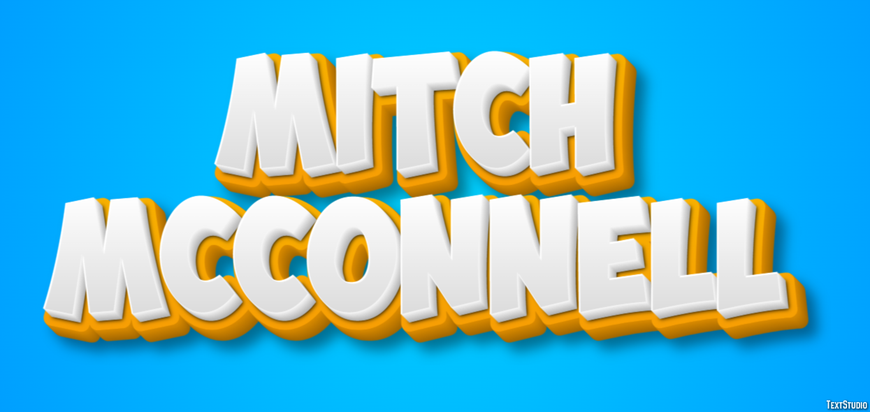 Mitch McConnell Text Effect