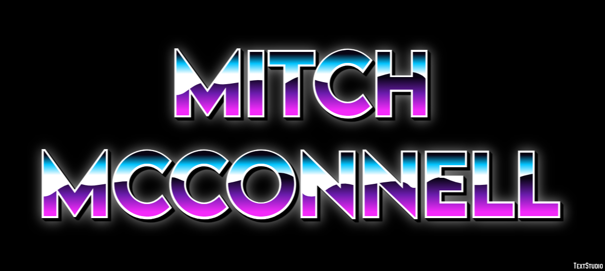 Mitch McConnell Text Effect