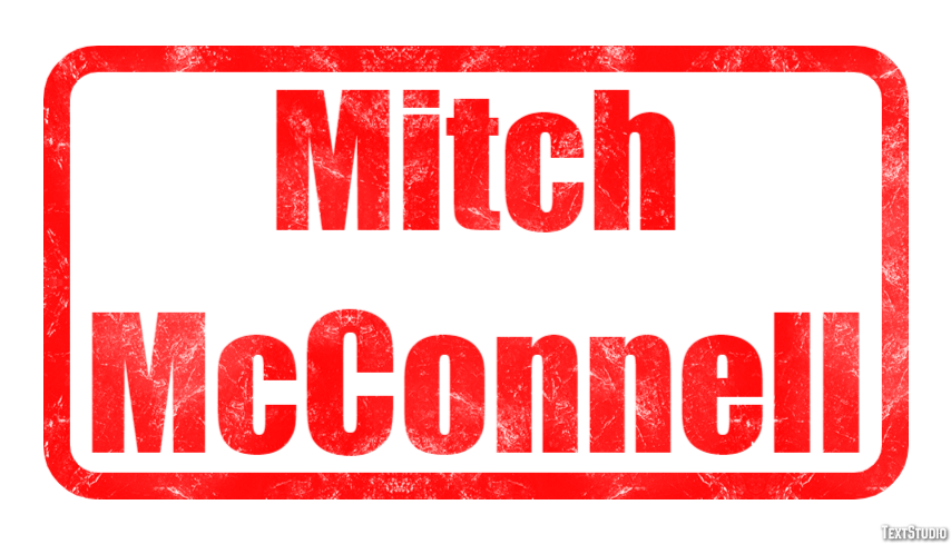 Mitch McConnell Text Effect