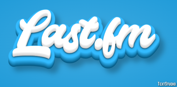 Last.fm Efecto de texto