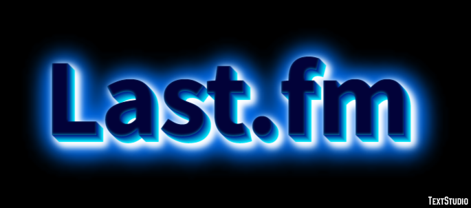 Last.fm Efecto de texto