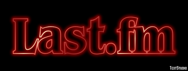 Last.fm Efecto de texto