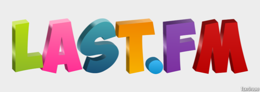 Last.fm Efecto de texto