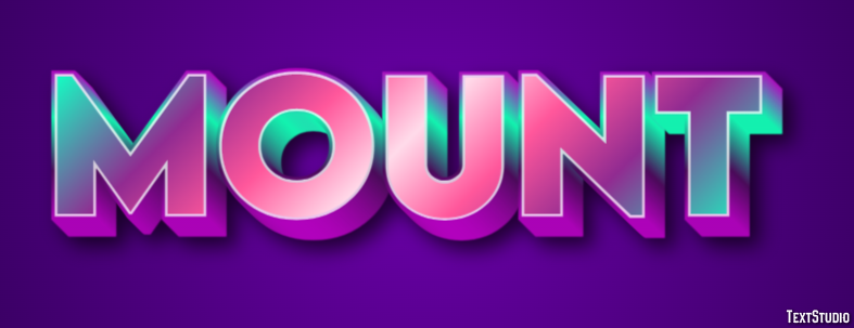 Mount Text Effect