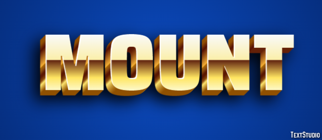 Mount Text Effect