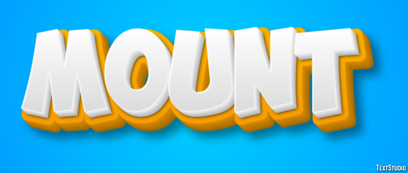Mount Text Effect