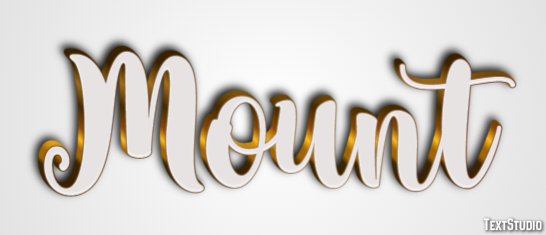 Mount Text Effect