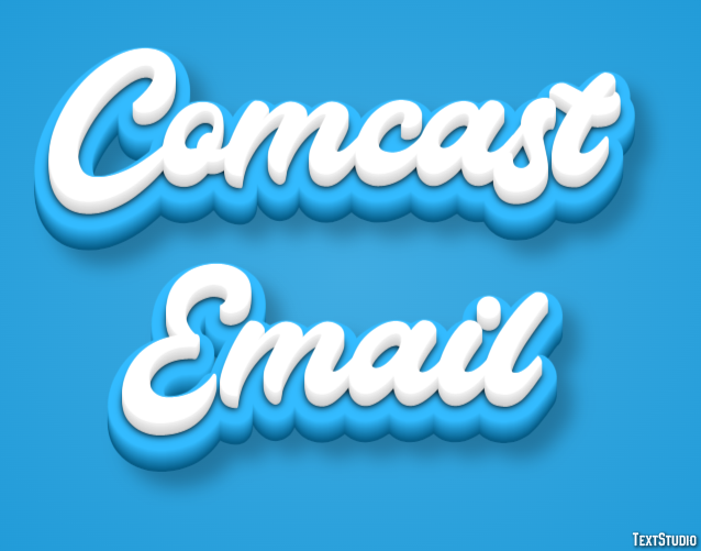Comcast Email Text effect