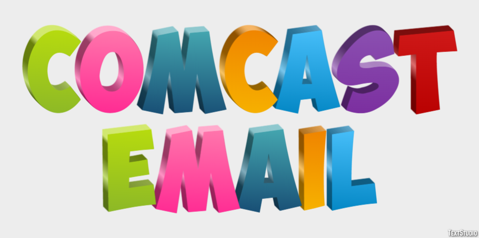 Comcast Email Tekst Effect