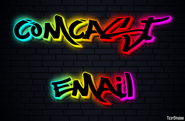 Comcast Email Text effect