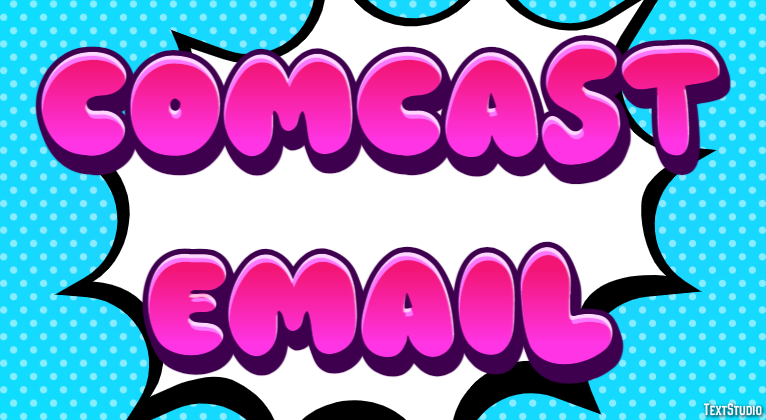 Comcast Email Text effect