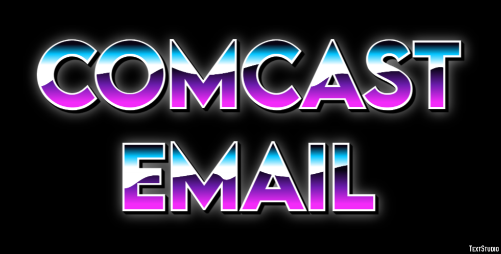 Comcast Email Text effect