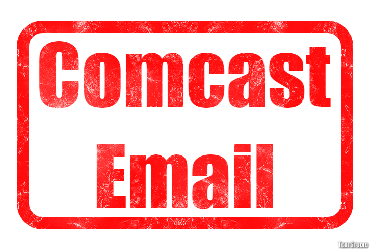 Comcast Email Text effect