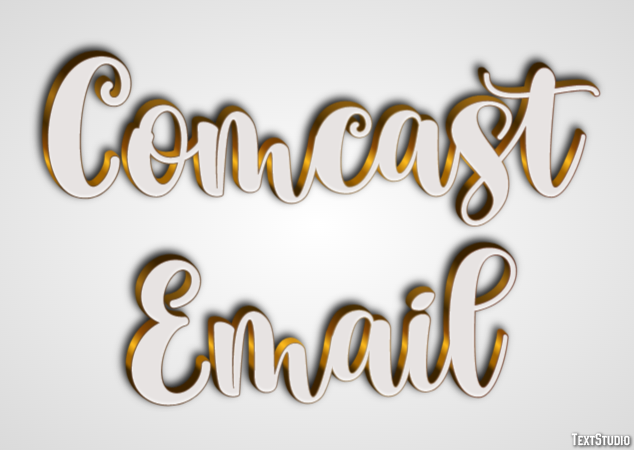 Comcast Email Tekst Effect