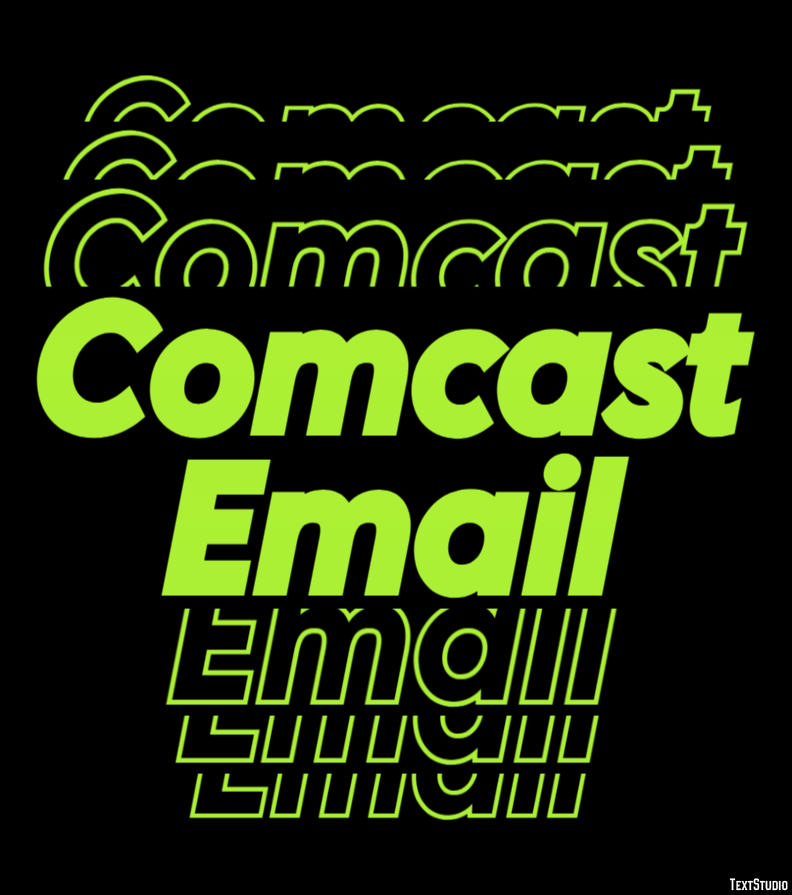 Comcast Email Tekst Effect