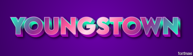Youngstown Efeito de texto