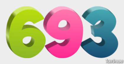 693 Efeito de texto