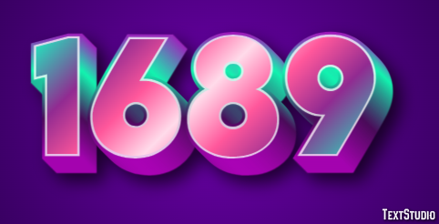 1689 Efeito de texto