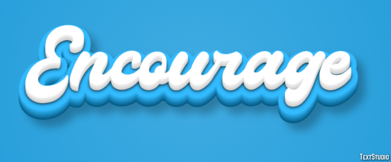 Encourage Text Effect