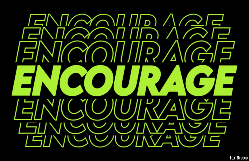 Encourage Texteffekt