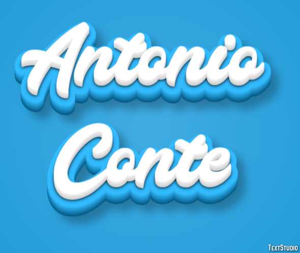 Antonio Conte Text effect