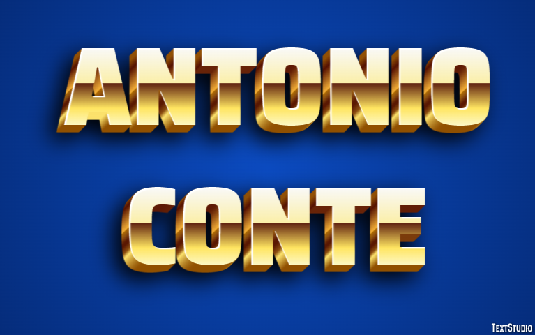 Antonio Conte Text effect