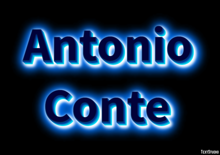 Antonio Conte Text effect