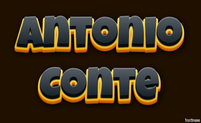 Antonio Conte Text effect