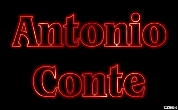 Antonio Conte Text effect