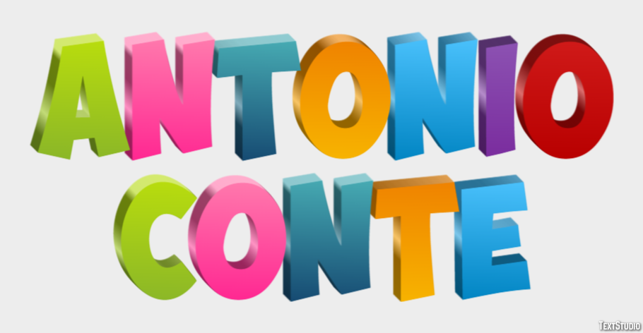 Antonio Conte Text effect