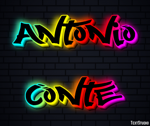 Antonio Conte Text effect