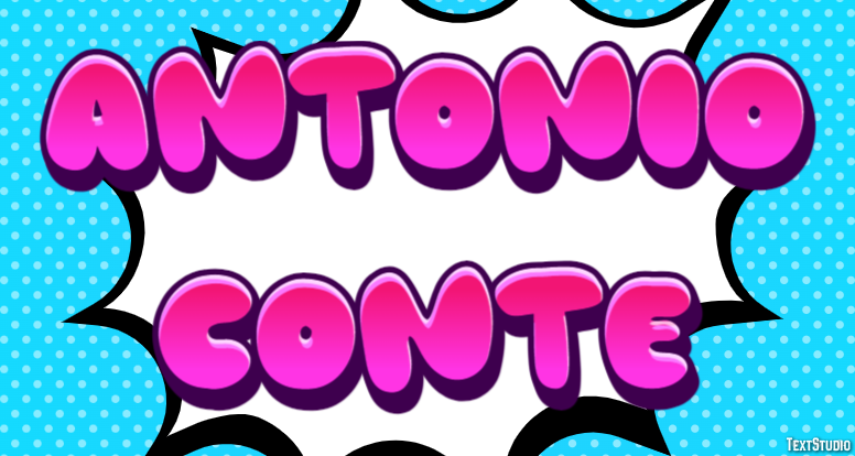 Antonio Conte Text effect
