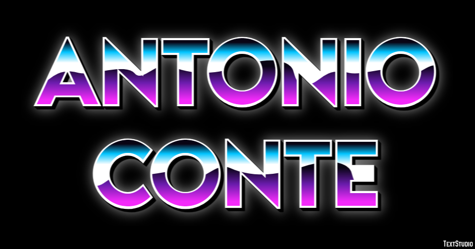 Antonio Conte Text effect