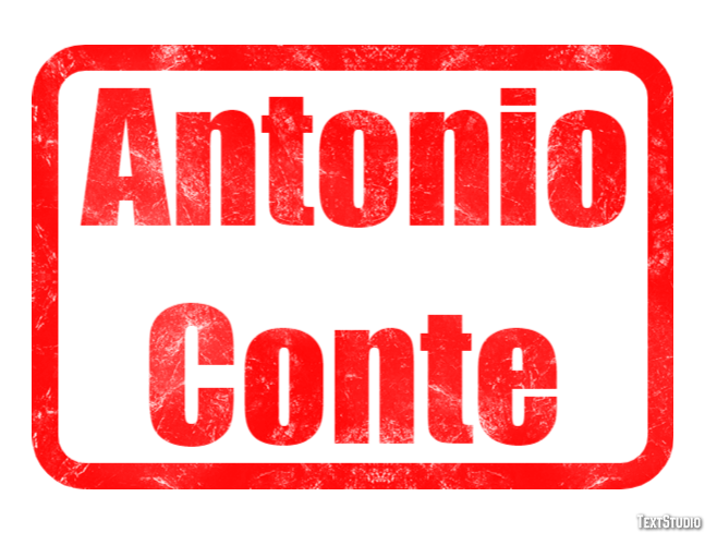 Antonio Conte Text effect