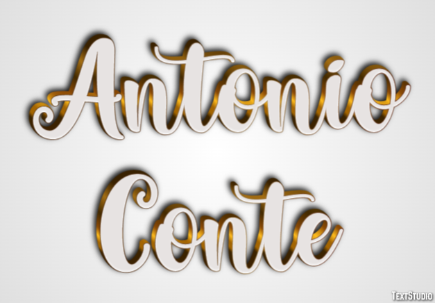 Antonio Conte Efecto de Texto