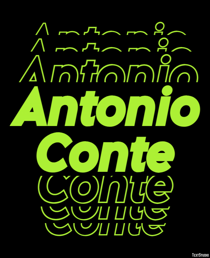 Antonio Conte Text effect