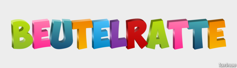 Beutelratte Текстовый эффект